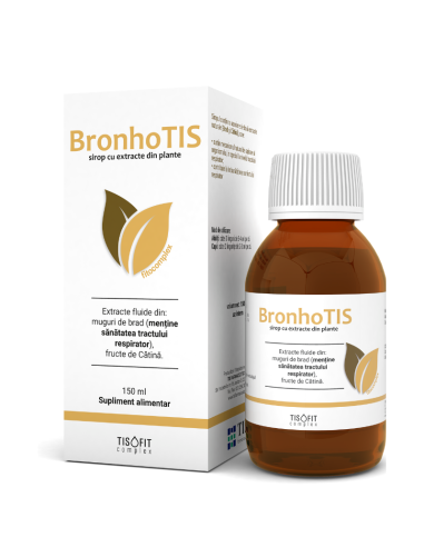 BronhoTIS sirop fitocomplex, 150ml, Tis - RACEALA-GRIPA - TIS FARMACEUTIC