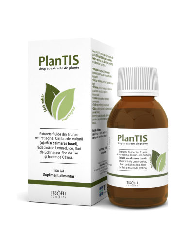 PlanTis, sirop cu extracte din plante150 ml, Tis Farmaceutic - TUSE - TIS FARMACEUTIC
