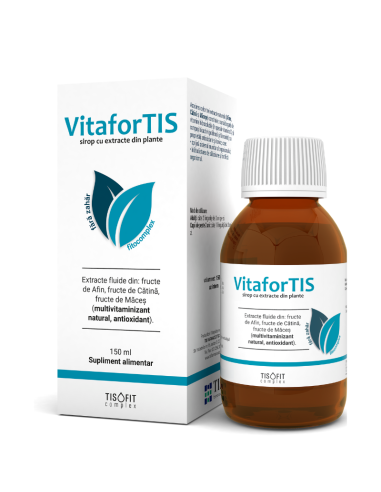 VitaforTIS Sirop fitocomplex, 150ml, Tis - AFECTIUNI-CARDIOVASCULARE - TIS FARMACEUTIC