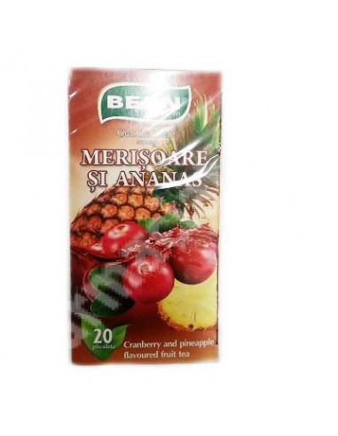 Ceai de fructe aromat Merisoare si Ananas, 20 plicuri, Belin - UZ-GENERAL - BELIN
