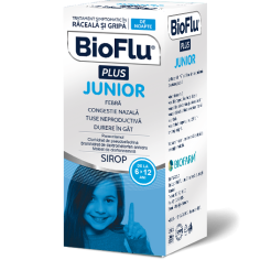 Bioflu Plus Junior sirop, 100 ml, Biofarm