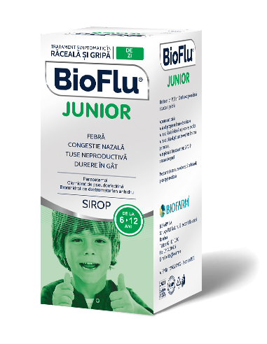 Bioflu Junior 160mg/5ml-sirop, 100ml, Biofarm -  - BIOFARM