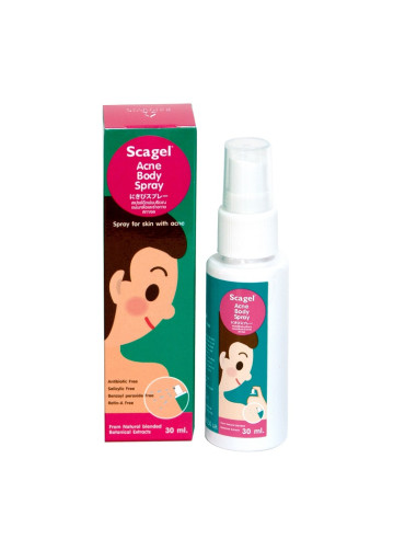 Spray pentru acneea de pe corp, spate si piept Scagel Acne, 30 ml - ACNEE - BANGKOK BOTANICA
