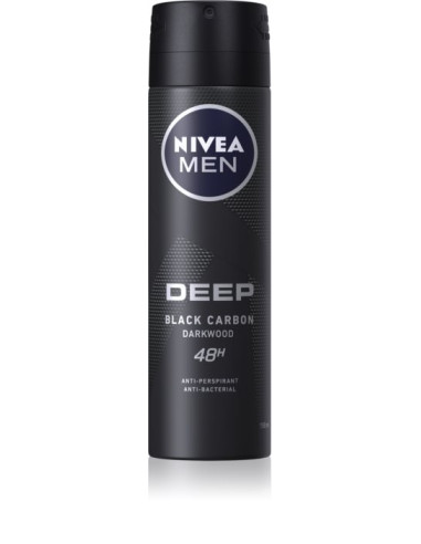 Nivea Men Deo Spray Deep, 150 ml - DEODORANTE-SI-ANTIPERSPIRANTE - NIVEA