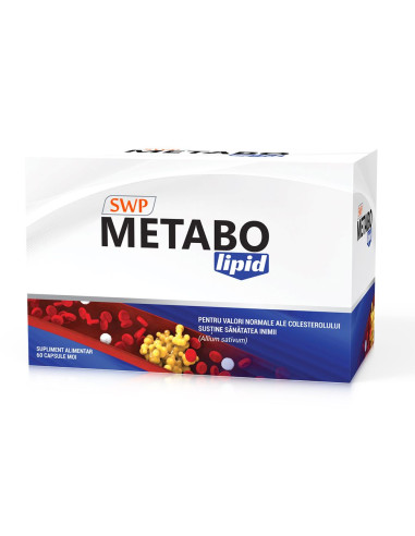 Metabo Lipid, 60 capsule moi, Sun Wave Pharma - AFECTIUNI-CARDIOVASCULARE - SUN WAVE PHARMA
