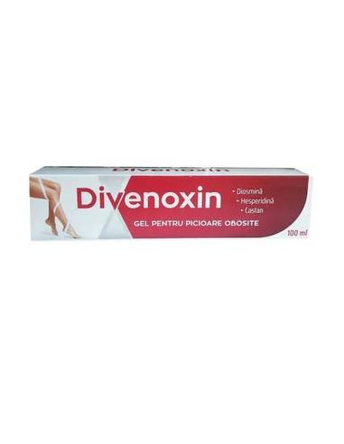 Divenoxin, gel pentru picioare obosite, 100 ml, Zdrovit - AFECTIUNI-ALE-CIRCULATIEI - ZDROVIT