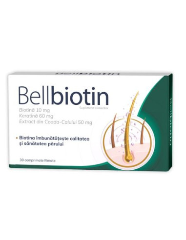 Bellbiotin, 30 comprimate filmate, Zdrovit - VITAMINE-PAR-PIELE-UNGHII - ZDROVIT