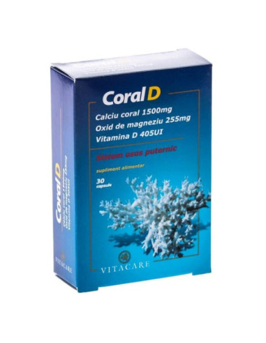 Coral D, 30 capsule, Vitacare - UZ-GENERAL - VITA CARE