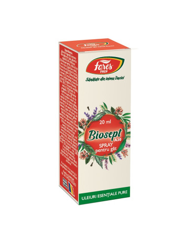 Spray pentru gat Biosept, 20 ml, Fares - DURERE-DE-GAT - FARES