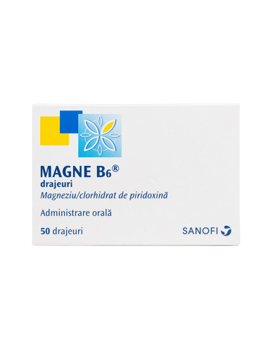 Magne B6, 50 drajeuri, Sanofi - UZ-GENERAL - SANOFI ROMANIA SRL