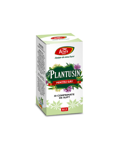 Plantusin, R13, 30 comprimate de supt, Fares -  - FARES