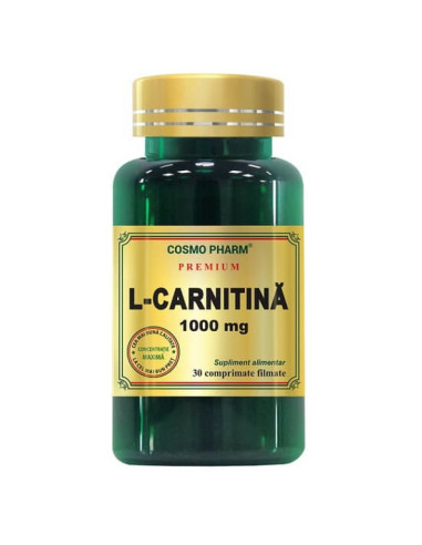 Cosmopharm L-Carnitina 1000mg, 30 comprimate -  - COSMO PHARM