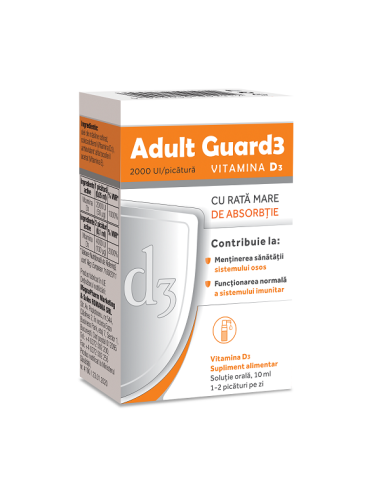 Evital Adult Guard3 2000 UI Vitamina D3, 10 ml -  - ELANTIS FARMA SRL