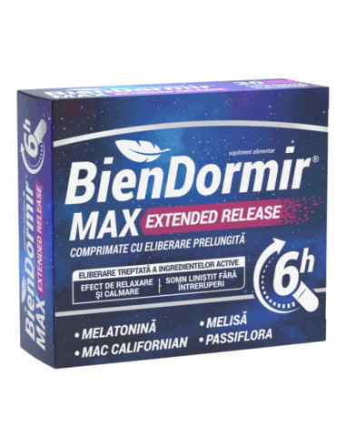 Bien Dormir Max Extended Release, 30 comprimate, Fiterman.. -  - FITERMAN