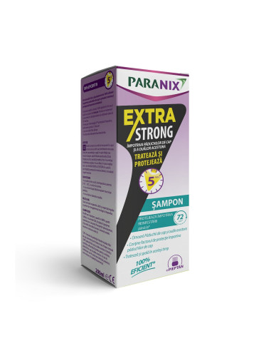 Paranix Sampon Extra Strong 200ml + Pieptene Omp - PENTRU-PADUCHI - PARANIX