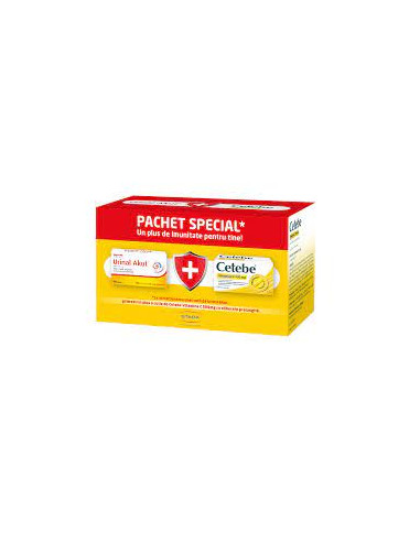 Pachet Urinal Akut 10 tablete + Cetebe Vit C 500 mg 30 capsule, Walmark - INFECTII-URINARE - WALMARK