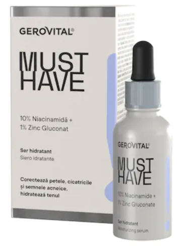 Ser pentru fata hidratant Must Have, 30ml, Gerovital - ANTIRID - GEROVITAL