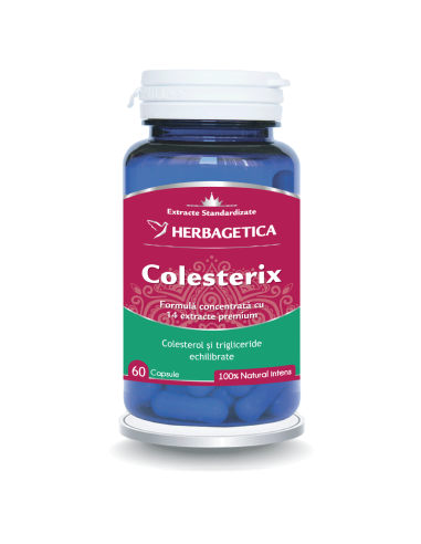 Colesterix, 60 capsule, Herbagetica - COLESTEROL - HERBAGETICA