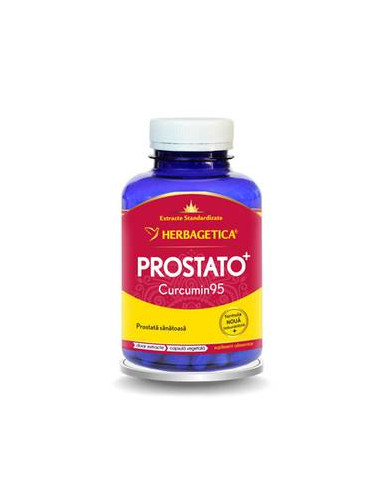 Prostato+ Curcumin95, 120 capsule, Herbagetica - AFECTIUNI-ALE-PROSTATEI - HERBAGETICA