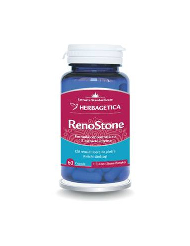 RenoStone, 60 capsule, Herbagetica - LITIAZA-RENALA - HERBAGETICA