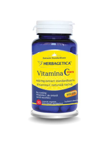 Vitamina C Forte 400mg, 30 capsule, Herbagetica -  - HERBAGETICA