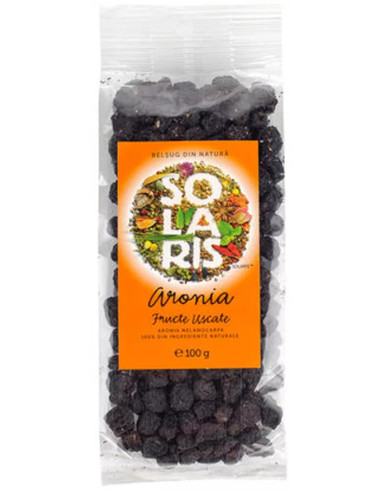 Solaris Aronia Fructe Uscate, 100g -  - SOLARIS