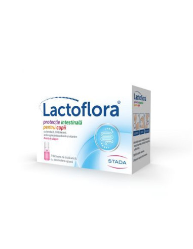 Protector intestinal pentru copii Lactoflora, 7 x 7 ml, Stada - PROBIOTICE-SI-PREBIOTICE - STADA M&D SRL