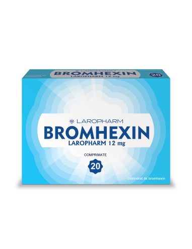 Bromhexin 12 mg, 20 comprimate, Laropharm -  - LAROPHARM SRL