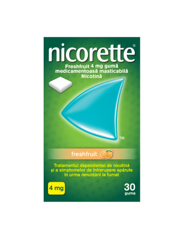 Nicorette Freshfruit 4 mg, 30 gume -  - JOHNSON & JOHNSON