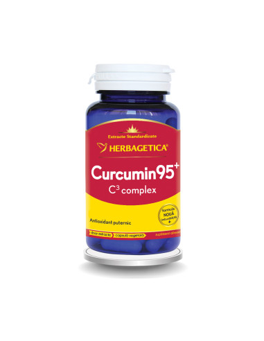 Curcumin+95  C3 complex, 30 capsule, Herbagetica - IMUNITATE - HERBAGETICA