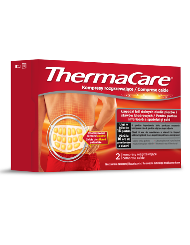 Comprese calde pentru partea inferioara a spatelui si sold, 2 bucati, ThermaCare - COMPRESE - THERMACARE