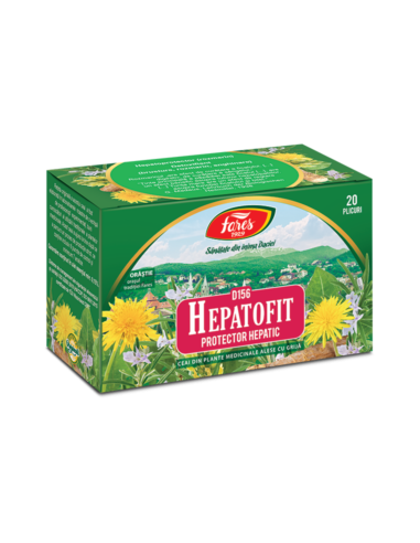 Ceai Hepatofit , 20 plicuri, Fares - HEPATOPROTECTOARE - FARES
