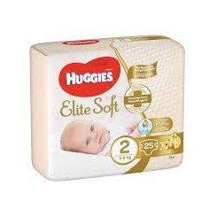 Scutece Huggies Elite Soft, NR 2, 4-6 kg, 25 bucati