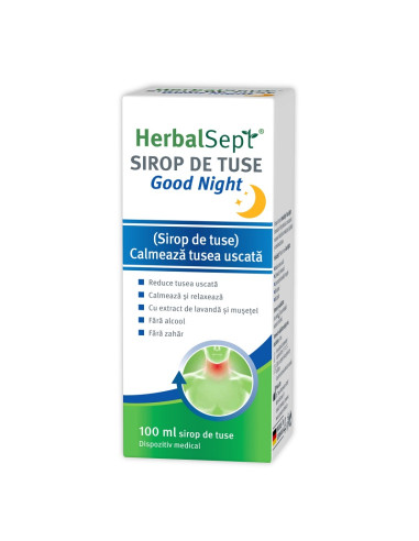 HerbalSept Good Night Sirop de tuse, 100 ml, Zdrovit - TUSE-SEACA - ZDROVIT