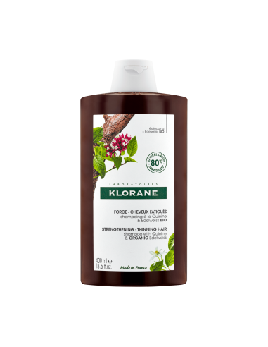 Klorane Sampon Quinina+Floare de Colt Bio, 400ml - SPALARE-SI-INGRIJIRE - KLORANE