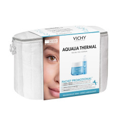 Trusa Aqualia Thermal: Crema de zi Aqualia Thermal, Legere, 50 ml + Aqualia Thermal Balsam zona ochilor, 15 ml, Vichy