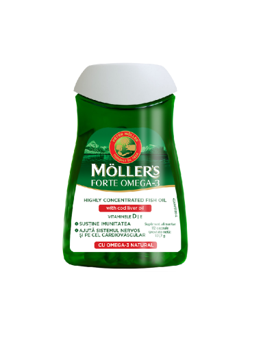 Mollers' Omega-3 Forte, 112 capsule - MEMORIE-SI-CONCENTRARE - MOLLER'S