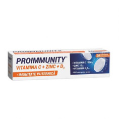 Proimmunity Vitamina C + Zinc + D3, 20 comprimate efervescente, Fiterman