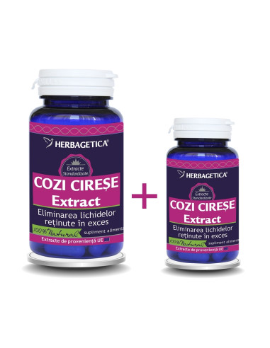 Cozi de Cirese Extract, 60+10 capsule, Herbagetica - INFECTII-URINARE - HERBAGETICA