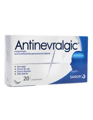 Antinevralgic P, 20 comprimate, Zentiva - DURERE-SI-FEBRA - SANOFI ROMANIA SRL