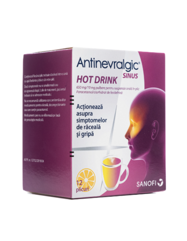 Antinevralgic Sinus Hot Drink, 12 plicuri -  - SANOFI