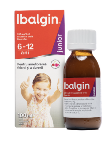 Ibalgin Junior 200 mg/5ml, 100 ml, Zentiva - DURERE-SI-FEBRA - ZENTIVA 