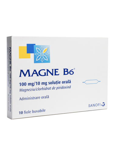 Magne B6 100mg, 10x10 ml fiole, Sanofi - UZ-GENERAL - SANOFI ROMANIA SRL