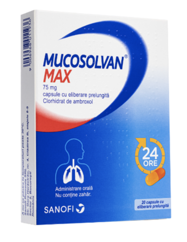 Mucosolvan Max 75 mg, 20 capsule, Boehringer - TUSE-CU-SECRETII - SANOFI