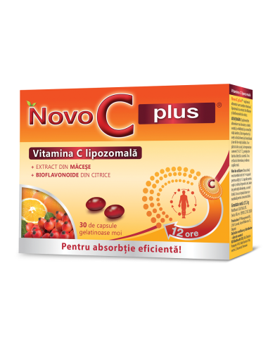 Vitamina C lipozomala Novo C plus, 30 capsule, PP Management Kft. - IMUNITATE - MEDHEALTH