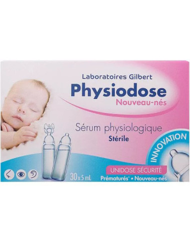 Ser fiziologic nou-născuți Physiodose, 30 unidoze x 5 ml, Gilbert - SOLUTII-NAZALE - BIESSEN PHARMA SRL