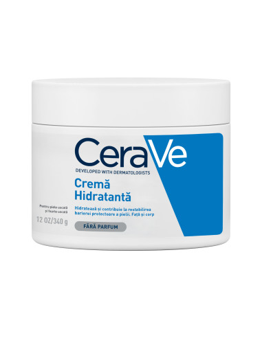 Crema hidratanta de fata si corp pentru piele uscata si foarte uscata, 340 g, CeraVe - CREME-SI-LOTIUNI - CERAVE