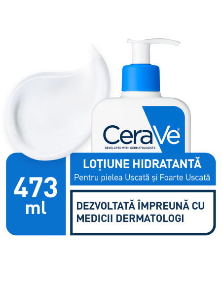 Lotiune hidratanta de fata si corp pentru piele uscata si foarte uscata, 473 ml, CeraVe - CREME-SI-LOTIUNI - CERAVE