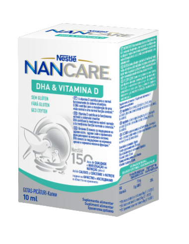 NanCare DHA Vitamina D, 10 ml, Nestle - VITAMINE-SI-MINERALE - NAN