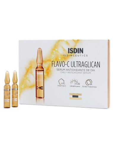 Fiole ultraglican antioxidant Flavo-C, 10 fiole, Isdin - ANTIRID - ISDIN